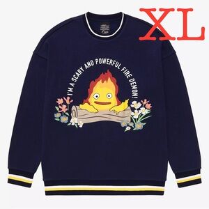 XL Our Universe Studio Ghibli Howl’s Moving Castle Calcifer Fire Demon Crewneck